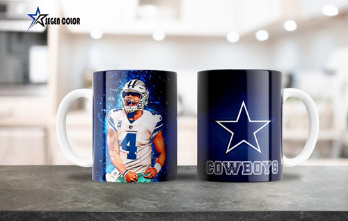 Taza 11 Oza Sublimada Nfl Cowboys