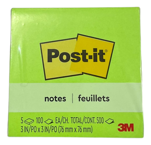 Notas Adhesivas 3m Post It 3x3 Jaipur 5 Block 76x76mm 500hjs