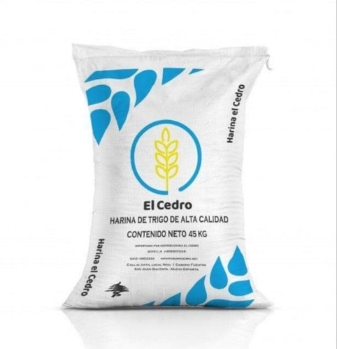 Harina Panadera Marca El Cedro..