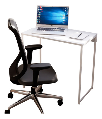 Escrivaninha Mesa Para Computador Notebook Escritorio Quarto Home Oficce Cor Branca