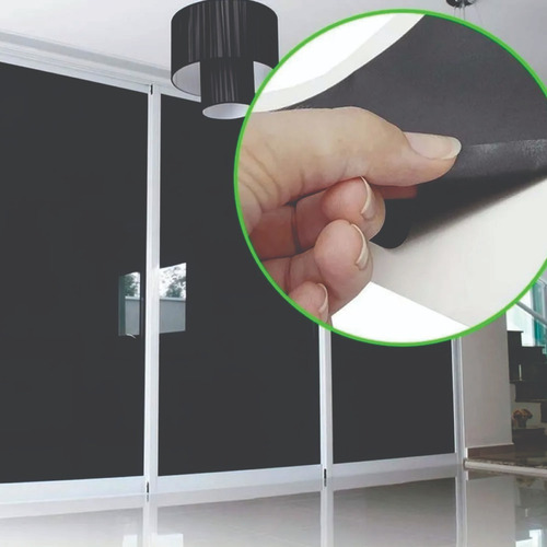 Adesivo Para Escrever Com Giz 2,5m X 50cm Cor Preto Fosco Vinílico