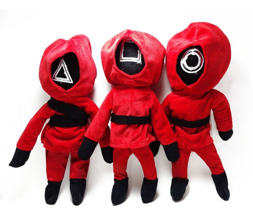 Peluche El Juego Del Calamar Cuadrado Triangulo Y Circulo