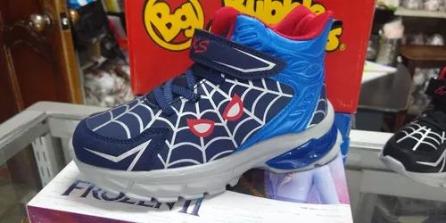 Zapatos Niños Con Luces Bubble Gummers Exs Spiderman MercadoLibre