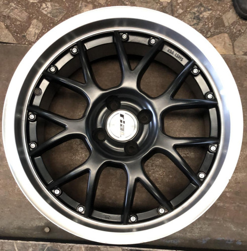 Llantas 17 Rial Nogaro Negras 4x100 Vw Chevrolet Renault