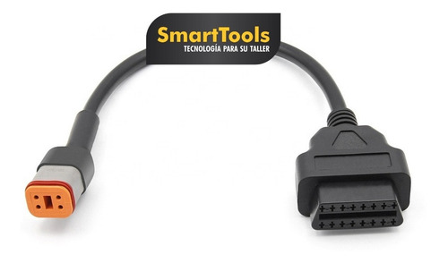 Imagen 2 de 7 de Adaptador Scanner Harley Davidson 4 Pines A Obd2 Moto