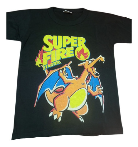 Remera Poke Charizad Niño Niña Unisex