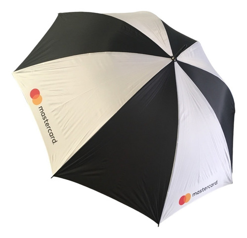 Imagen 1 de 10 de 2 Paraguas Grandes Reforzados Con Logo Estampado