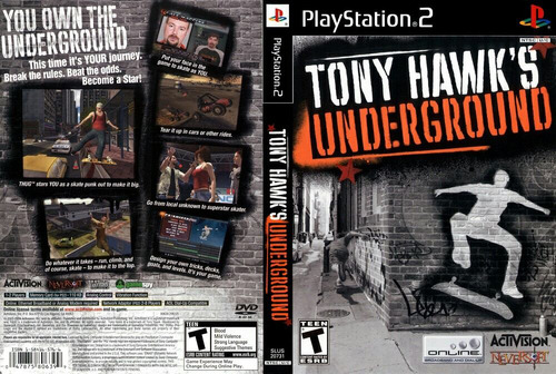 Tony Hawk Underground / Ps2/ Playstation2