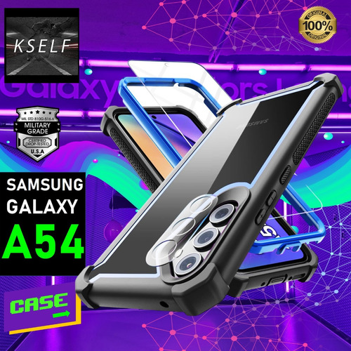 Forro  Samsung Galaxy A54 5g + Vidrio Cámara Y Pantalla A