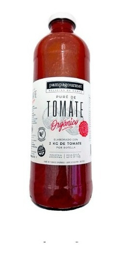 Pure De Tomate Orgánico - Pampa Gourmet - 910 Grs