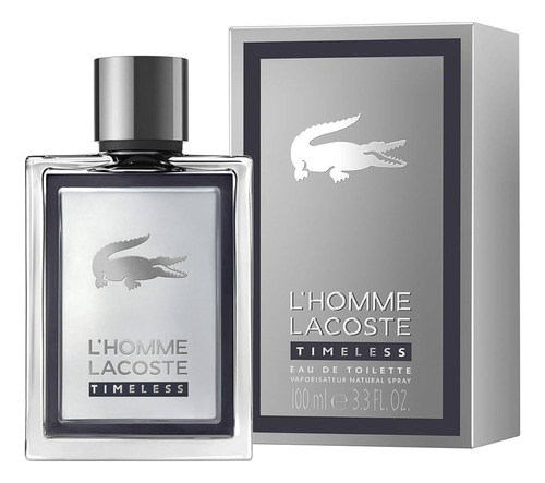 Lacoste L Homme Timeless Edt 100ml Silk Perfumes Original