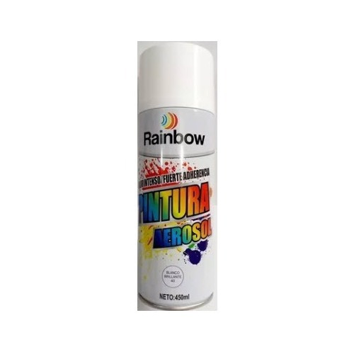 Pintura Spray Blanco Mate, Multisuperfice De 450ml - Rainbow