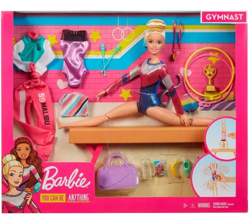 comprar Set Muñeca Barbie Gimnasta Accesorios Niña Original Mattel. 