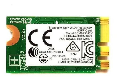 Tarjeta De Red Inalámbrica Wifi Bcm943142y