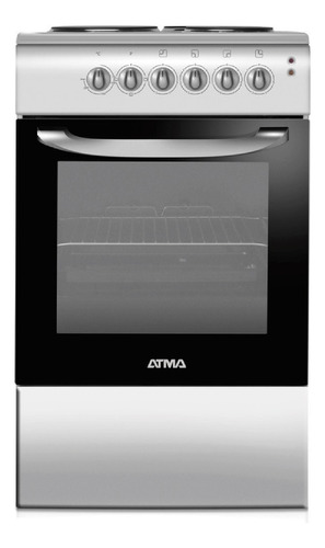 Cocina Atma CCE3110 eléctrica 4 hornallas  plateada 220V puerta con visor