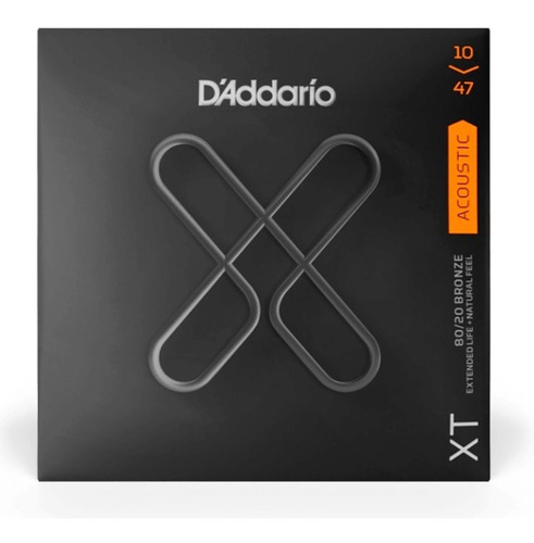 Encordoamento Violão Aço 010 Daddario Xt Revestido Durável