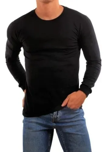 Playera de licra online manga larga hombre