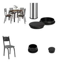 Comprar  Kit 8 Ponteiras  Pé  Mesa Tubular  32 Peça Cadeiras Tampas