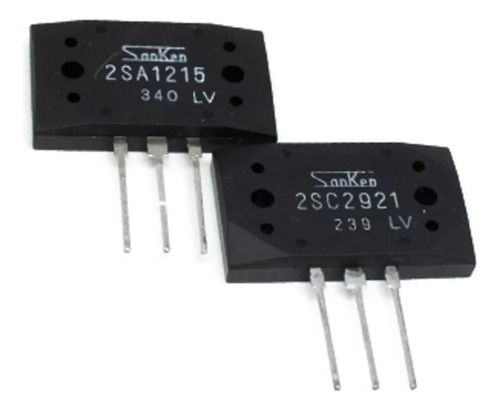 Set Transistores De Potencia 2sa1215 + 2sc2921 Sanken 2 Pz