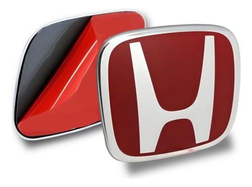 Emblema Para Parrilla Honda Civic 4p 2016-2018 Rojo