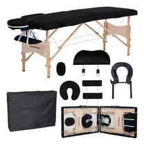 Comprar Cama Para Masaje Plegable Portatil De Madera Y Vinil Color Negro 80x160 Cm Cama De Masaje Profesional Altura Ajustable Con Bolsa De Transporte Fisioterapia Tatatuajes Tratamientos De Belleza Comodidad