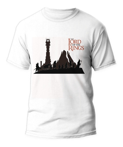 Franela Microdurazno Blanca Talla S-xl The Lord Of The Rings