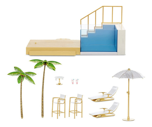 Playset Piscina E Praia Rainbow High Muda De Cor Mga