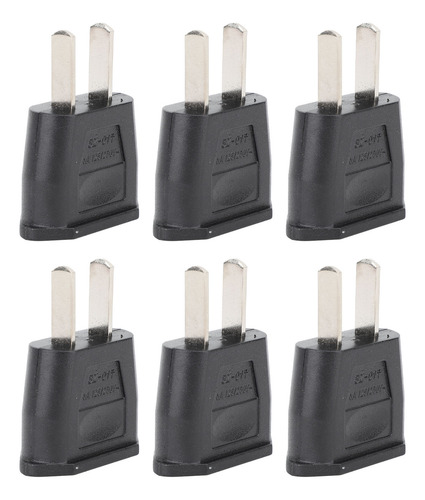 Adaptador To Converter De 10 Piezas, Enchufe Plano De 2 Clav