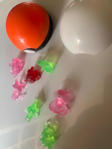 Lote De 7 Mini Figuras Pokemon Bootleg Con Pokebola (Usado)