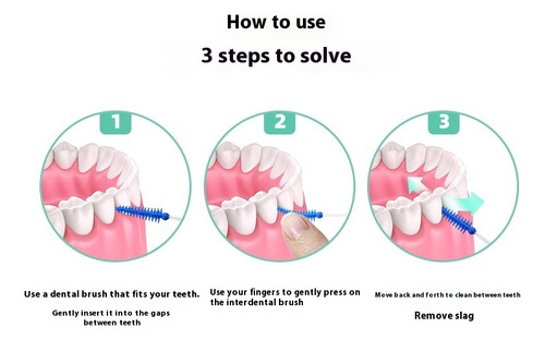 200* Nuevo Cepillo De Limpieza Interdental De Ortodoncia