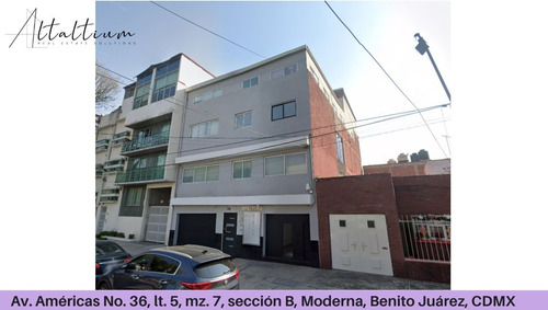 Venta De Casa Av. Américas No. 36, Lote.5, Mz.7 Sección B, Moderna, Benito Juárez, Cdmx Pma26-di