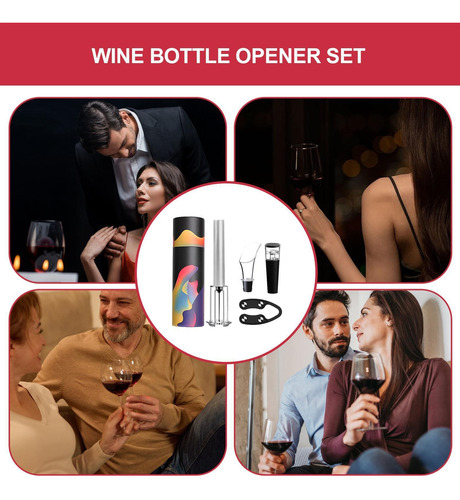 Juego De Abridor De Botellas De Vino Kits De Sacacorchos Par