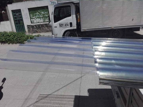 Teja Pc Aguamarina Traslucido Filtro Uv Ambas Caras