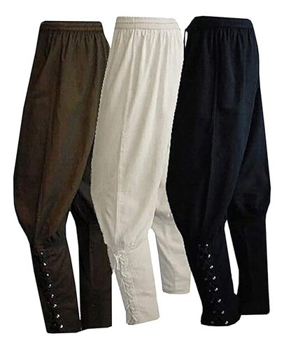 Pantalones Al Tobillo Para Hombre Tipo Vikingos Traje Navega