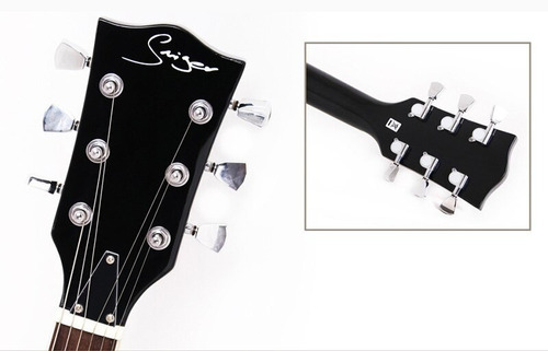Guitarra Electrica Smiger Tipo Les Paul L-g9 P1 Bk Con Envio