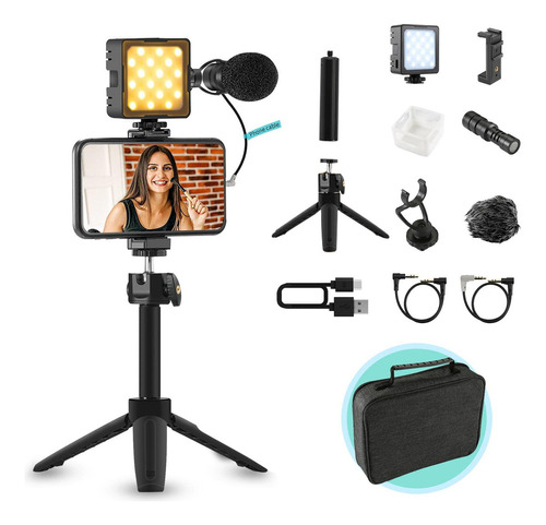Sutefoto Kit De Vlogging Para Smartphone, Kit De Vlog De Tel