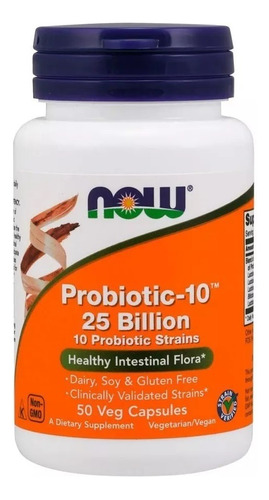 Now Probiotic-10 25 Billones X50 Caps