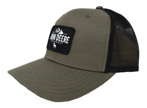 John Deere Gorra Original Verde Y Negro Con Malla