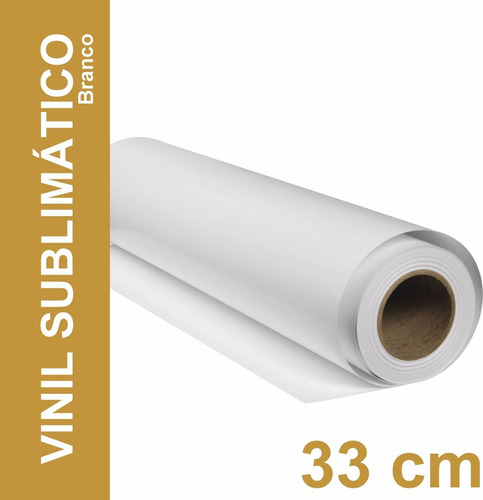 Vinil Adesivo Branco P/ Sublimação Multifilm - 33 Cm 10 Mts