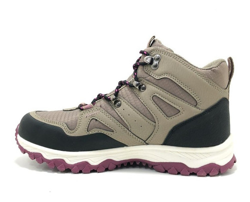 Imagen 3 de 6 de Zapatilla Botita Jaguar Trekking Mujer Cordones Art 3046