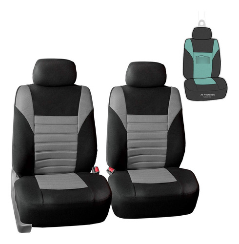 Fh Group Car Seat Cover Premium 3d Air Mesh Front Pair Set C