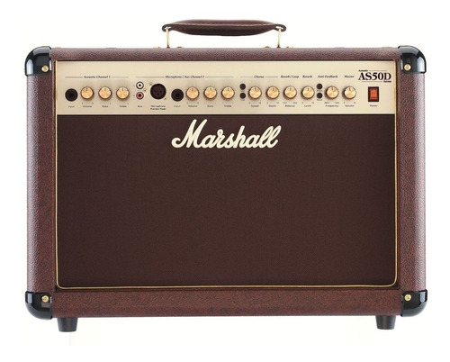 Amplificador Marshall Acoustic As50d Combo Para Violão E Voz 50w