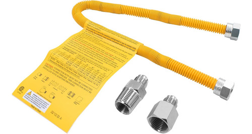 Kit De Conector Flexible Amarillo 20 Pulgadas Para Fogata Ng