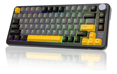 Teclado Mecânico Sem Fio Attack Shark X85pro 75% Tela Tft Preto Estr