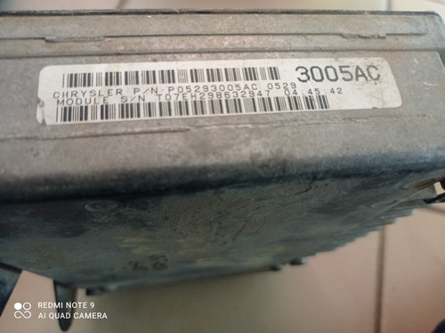 Ecu Computadora De Motor Dodge Chrysler P05293005ac 1997 2.0 (Usado)
