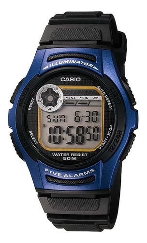 Reloj Hombre Casio Eaw-w-213-2 Cuarzo Pulso Negro En