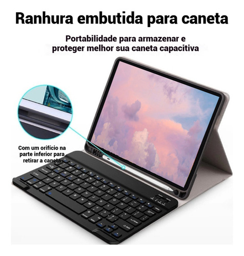 Capa Para iPad 11ª A16/10ª (10,9 ) Com Abnt2 Teclado A2696