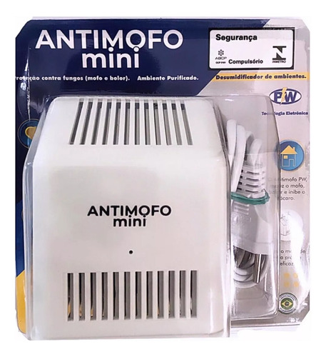 Antimofo Mini Desumidificador Closet Armario Ar Purificado Cor Branco 220V