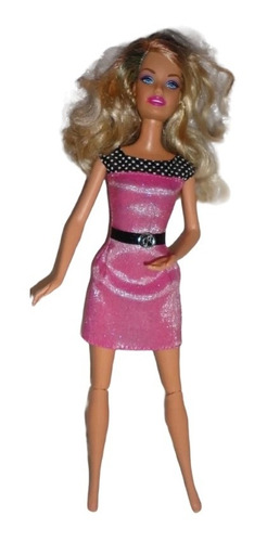 Barbie Fiesta Semi Articulable Vestido Fiesta Con Correa 199