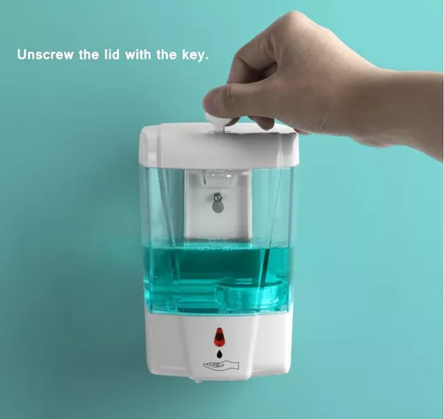Dispensador Con Sensor Automatico De Pared Espuma Jabon Liquido Para Cocina  Baño